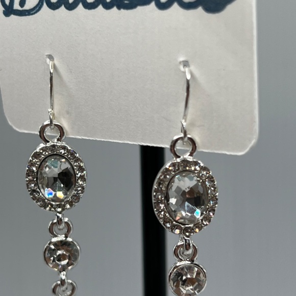 Baubles Chandelier Austrian Crystal Silver Earrings $12 EA or Bundle 3/$20 - Picture 2 of 8
